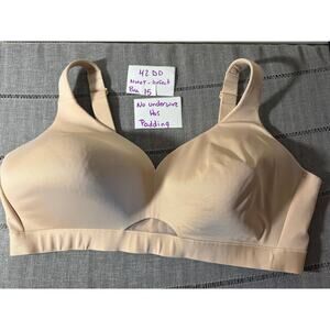 Bra 14: 44DD Lane Bryant Cacique tan bra new with snag defect